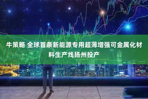 牛策略 全球首条新能源专用超薄增强可金属化材料生产线扬州投产