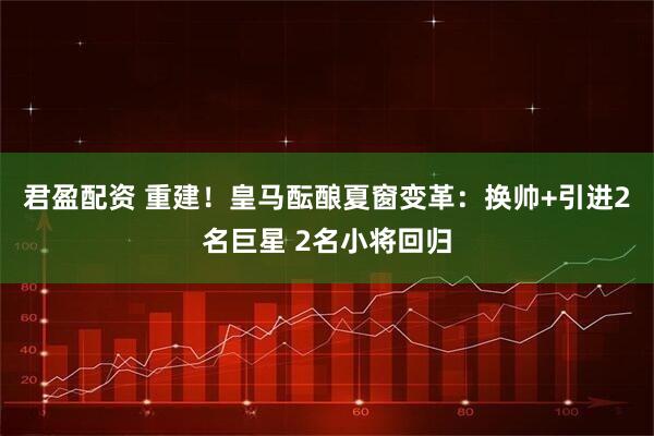 君盈配资 重建！皇马酝酿夏窗变革：换帅+引进2名巨星 2名小将回归